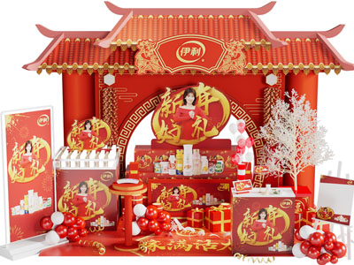 新中式春节商品活动美陈