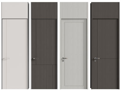 现代单扇实木平开门