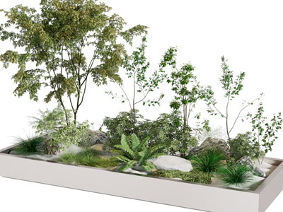 现代花草、树木景观园艺小品