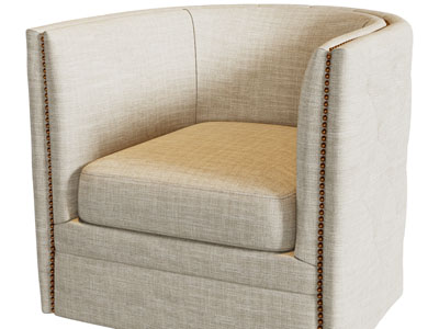 现代布艺单人沙发3d模型 现代布艺单人沙发