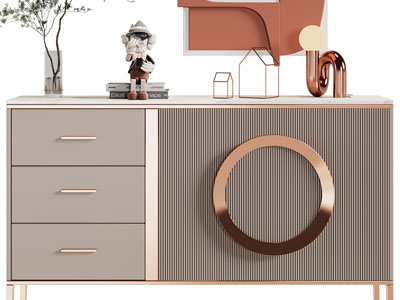 现代轻奢玄关柜、边柜