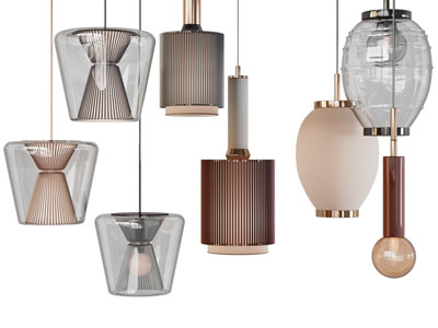 现代玻璃双层灯罩吊灯