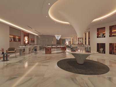 现代珠宝首饰专卖店