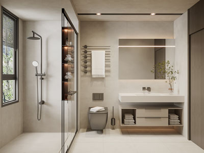 现代卫浴间、洗手间