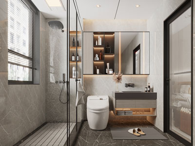 现代卫浴间、洗手间