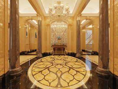 欧式酒店玄关大厅