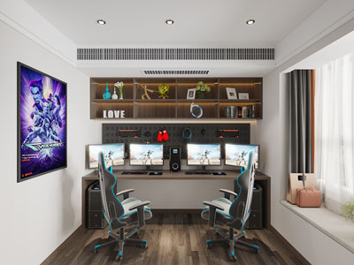 现代电竞娱乐室、休闲室