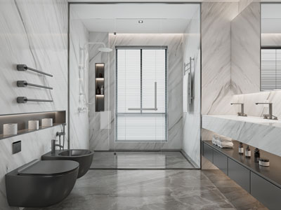 现代卫浴间、洗手间