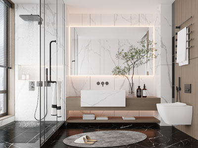 现代卫浴间、洗手间