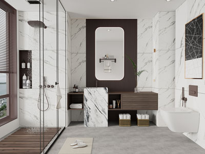 现代卫浴间、洗手间