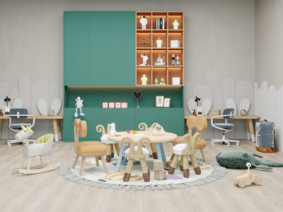现代儿童桌椅组合