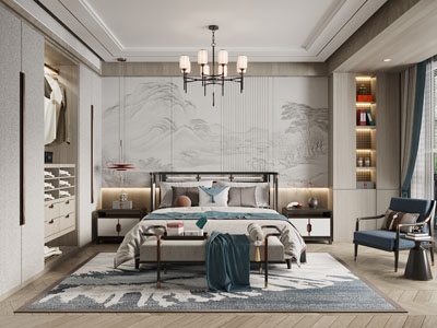 新中式卧室