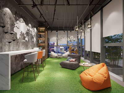 工业风loft茶水间、茶吧