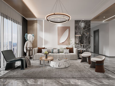 现代客厅、休闲椅子