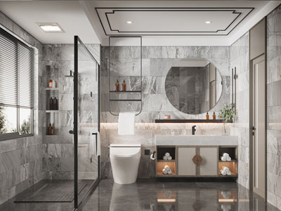 新中式卫浴间、洗手间