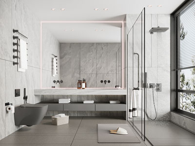 现代卫浴间、洗手间