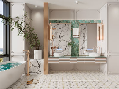 现代轻奢卫浴间、洗手间