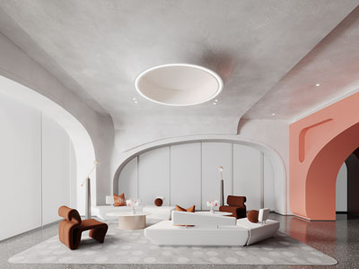 现代售楼处接待区