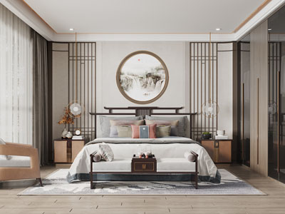 新中式卧室
