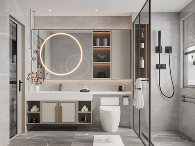 新中式卫浴间、洗手间