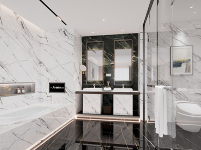 现代卫浴间、洗手间