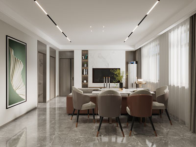现代餐厅客厅