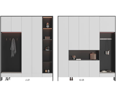 现代玄关收纳鞋柜