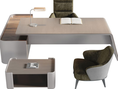 现代书桌椅组合