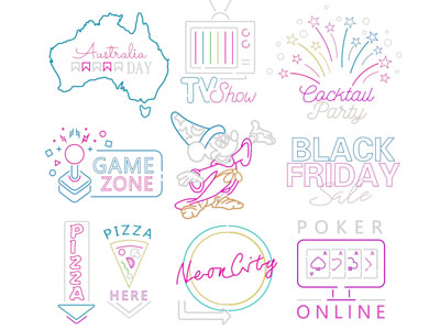 现代灯饰指示牌挂件