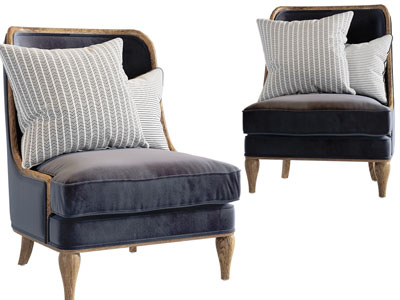 美式单人沙发3d模型 美式单人沙发