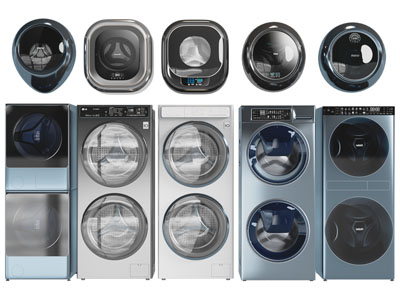 现代子母滚筒洗衣机、壁挂式迷你洗衣机