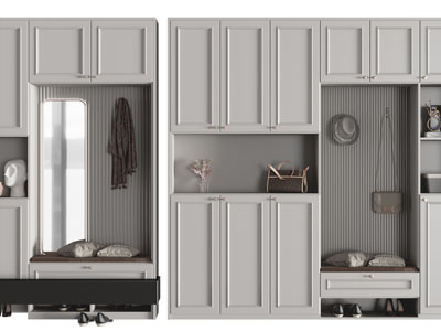 美式玄关装饰鞋柜