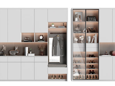 现代玄关装饰鞋柜