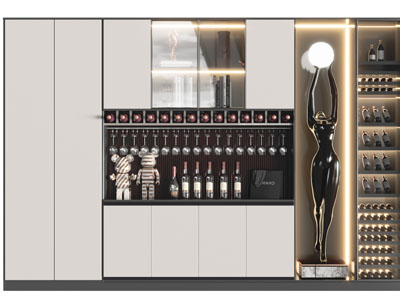 现代装饰酒柜