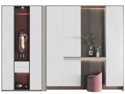 现代玄关装饰鞋柜