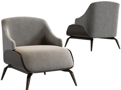 现代单人沙发3d模型 现代单人沙发