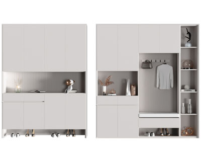 现代玄关装饰鞋柜