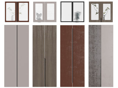 现代装饰玻璃的柜门