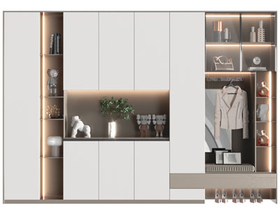 现代玄关装饰鞋柜