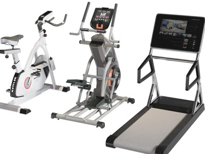 现代椭圆机、跑步机3d模型 现代椭圆机、跑步机