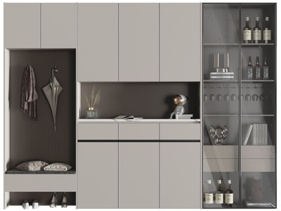 现代玄关装饰鞋柜