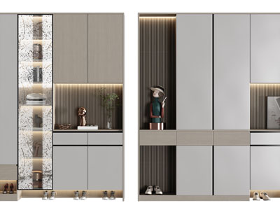 现代玄关装饰鞋柜