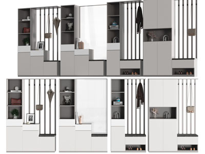 现代玄关装饰鞋柜