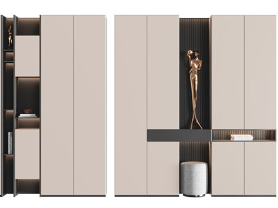 现代衣柜3d模型 现代衣柜