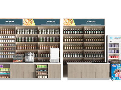 现代超市饮料红酒货架3d模型 现代超市饮料红酒货架