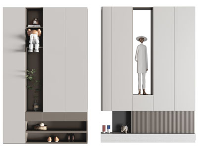 现代玄关装饰鞋柜