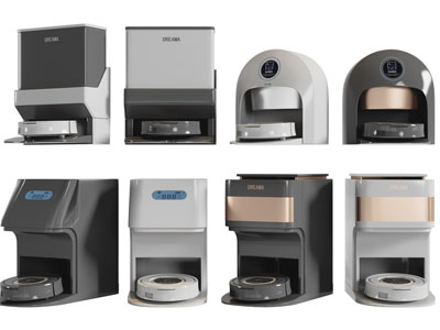 现代带充电器的扫地机