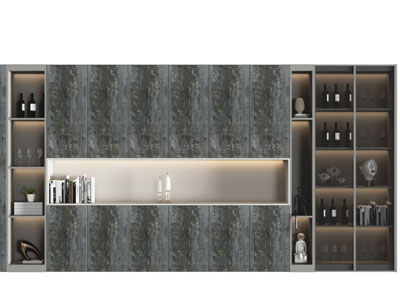 新中式加宽酒柜