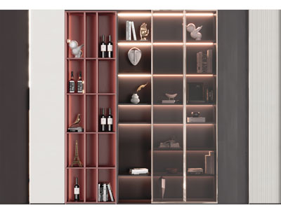 新中式装饰酒柜