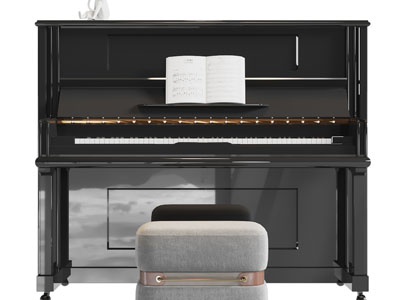 现代带歌谱的钢琴3d模型 现代带歌谱的钢琴